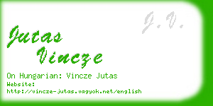 jutas vincze business card